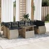 vidaXL Garden Sofa Set Light grey