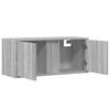 vidaXL TV Wall Cabinet Grey Sonoma Engineered wood 31.5 x 12.2 x 13.8 in