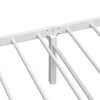 vidaXL Bed Frame White Steel Twin Foldable Bed Frame Rectangular
