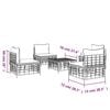 vidaXL Garden Lounge Set Set of 5 Anthracite