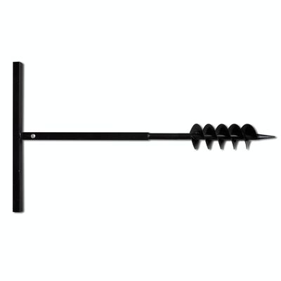 vidaXL Ground Drill Handle 3.94" with Extension Tube 29'6" Steel