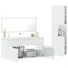vidaXL Bathroom Furniture Set High gloss white Engineered wood, Acrylic