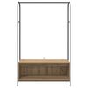 vidaXL Clothes Rack Brown Oak 100 x 44 x 160 cm Engineered Wood