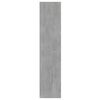 vidaXL Book Cabinet Grey Sonoma Engineered Wood 23.6 x 11.8 x 53.1 in