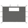 vidaXL Gazebo Sidewalls with Windows 2 pcs Anthracite