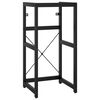 vidaXL Bathroom Washbasin Frame Black Powder-coated iron 32.7 in high