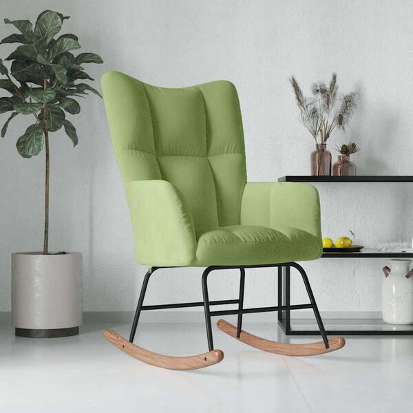 vidaXL Rocking Chair Light Green