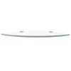 vidaXL Floating Shelf Clear Tempered Glass 13.8 in Wall mounting