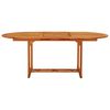 vidaXL Garden Table Reddish-brown Solid eucalyptus wood Medium