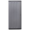 vidaXL Garden Storage Cabinet Gray and Black 40.2"x14.6"x33.1" PP