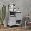vidaXL Sideboard Concrete Grey Engineered Wood and Metal Medium