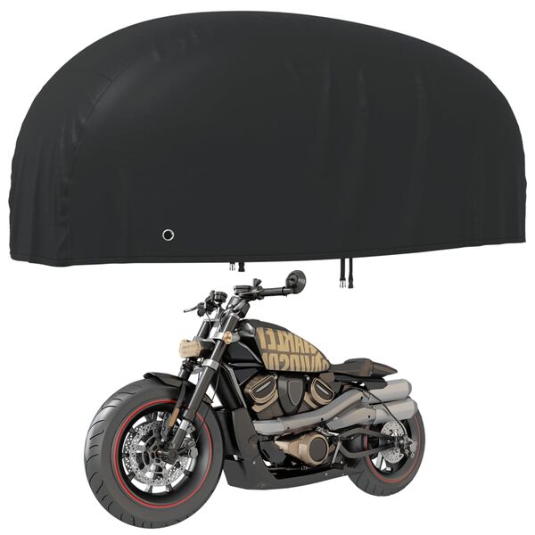 vidaXL Motorcycle Cover Black 104.3"x41.3"x49.2" 210D Oxford
