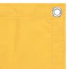 vidaXL Balcony Screen Yellow 29.5x118.1" Oxford Fabric