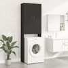 vidaXL Washing Machine Cabinet Black 25.2x10.0x74.8"