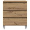 vidaXL Sideboard Artisan Oak 23.62 x 13.78 x 27.56 in Engineered Wood