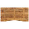 vidaXL Desk Top Natural wood Solid rough mango wood 43.3 x 19.7 x 1.0 in