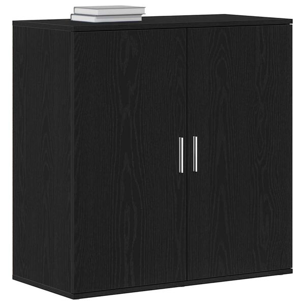 vidaXL Sideboard Black Oak 31.10 x 14.96 x 31.50 in Engineered Wood