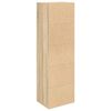 vidaXL Bookcase Sonoma oak Engineered wood Medium Bookcase Rectangular