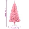 vidaXL Artificial Christmas Tree Pink PVC 59 in