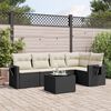 vidaXL Garden Sofa Set Black
