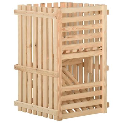 vidaXL Potato Box 19.7"x19.7"x31.5" Solid Wood Pine