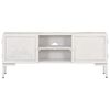 vidaXL TV Cabinet White Solid mango wood, powder-coated steel Medium