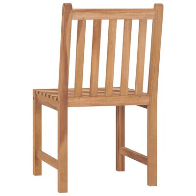 vidaXL Patio Chairs 4 pcs with Cushions Solid Teak Wood