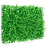 vidaXL Artificial Fern Leaf Fence Set of 6 Green PE (Polyethylene)