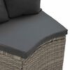 vidaXL 2 Piece Patio Sofa Set with Cushions Poly Rattan Gray