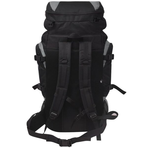 vidaXL Hiking Backpack XXL 19.8 gal Black and Gray