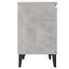 vidaXL Bed Cabinet Set of 2 Concrete Grey Engineered Wood, Metal