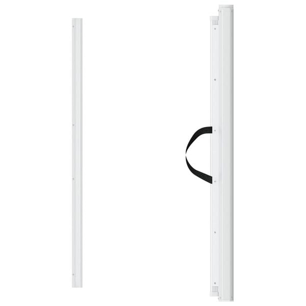 vidaXL Retractable Pet Gate White 32.5"x49.2"