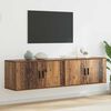 vidaXL Wall-mounted TV Cabinet Set Wall-mounted 2 pcs Old Wood