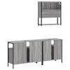 vidaXL Bathroom Furniture Set Grey sonoma