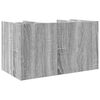 vidaXL Desk Organiser Grey Sonoma 17.5x9.4x9.8" Engineered Wood