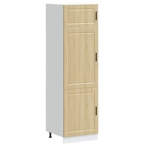 vidaXL Kitchen Cupboard Sonoma oak Engineered wood Tall Adjustable Feet