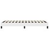 vidaXL Bed Frame White Faux leather, plywood, engineered wood Twin