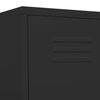 vidaXL Locker Cabinet Black Steel Standard Locker Cabinet Rectangular