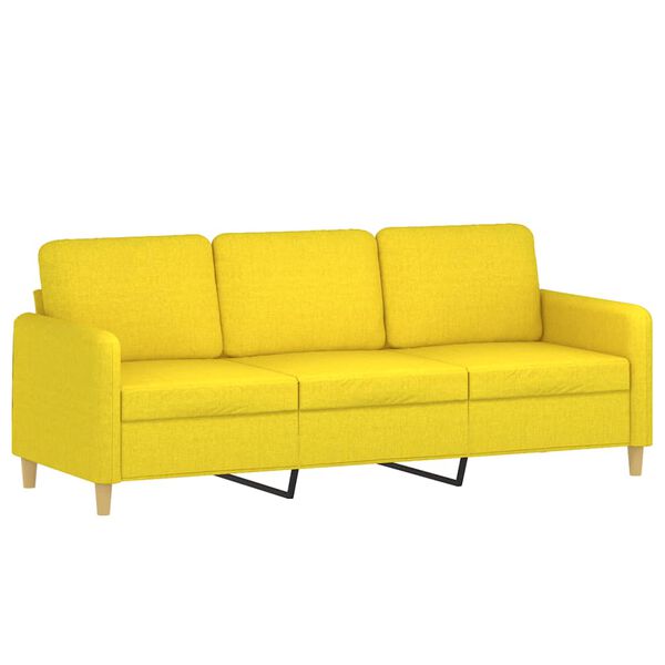 vidaXL Sofa Set Light Yellow