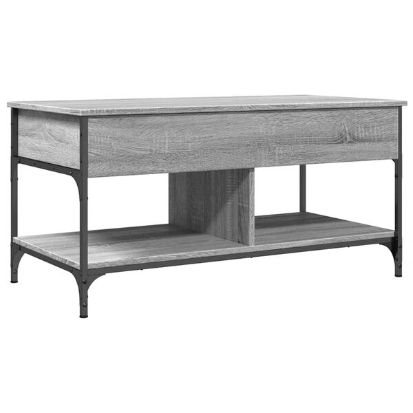 vidaXL Coffee Table Gray Sonoma Engineered wood 39.4x19.7x19.7 in