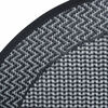 vidaXL Outdoor Carpet Grey Polypropylene (PP) Ø47.2 in Portable