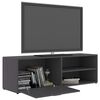 vidaXL TV Cabinet Grey Engineered Wood Medium Stylish Storage Unit