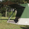 vidaXL Camping Tent with Roof Green 189.76 x 141.73 x 89.37 in Taffeta