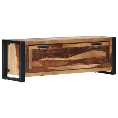 vidaXL Shoe Cabinet 47.2"x13.8"x15.7" Solid Sheesham Wood