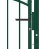 vidaXL Fence Gate with Arched Top Steel 39.4x41.7" Green