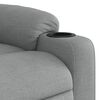 vidaXL Massage Recliner Chair Light Grey Fabric (100% polyester) Standard