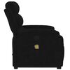 vidaXL Stand up Massage Recliner Chair Black Velvet