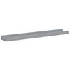 vidaXL Frame Ledge Shelf Set of 2 Grey MDF Medium Wall mounting