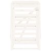 vidaXL Wheelie Bin Storage White 33.1x35.4x50.6" Solid Wood Pine