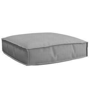 vidaXL Cushion Grey 23.62 x 23.62 x 4.72 in Oxford Fabric